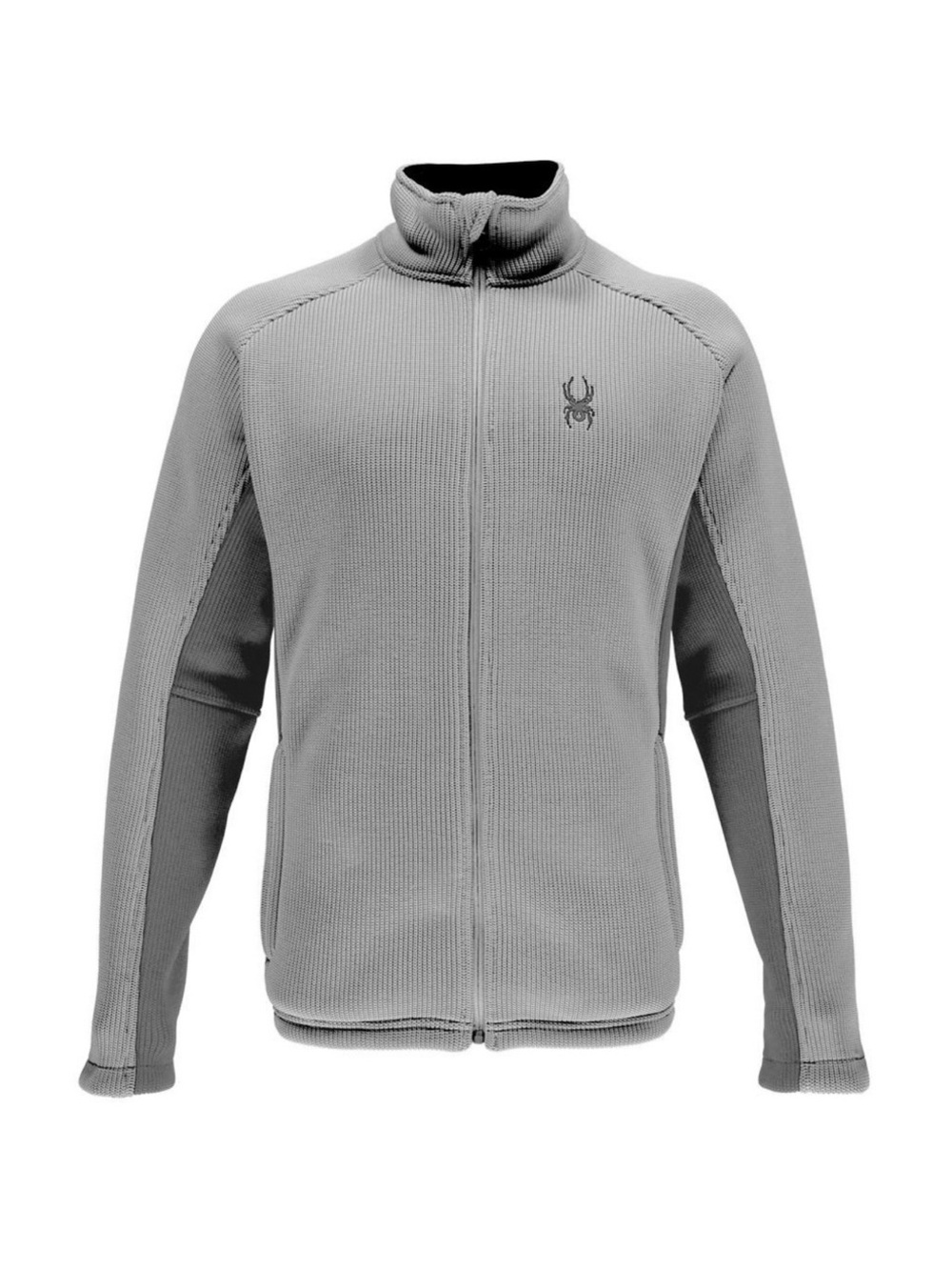 Spyder Foremost Men’s Gray Full Zip Fleece Jacket Men’s Performance Activewear